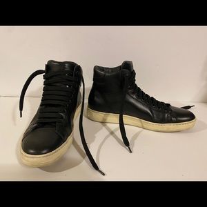 TOM FORD leather high top sneakers SZ 39